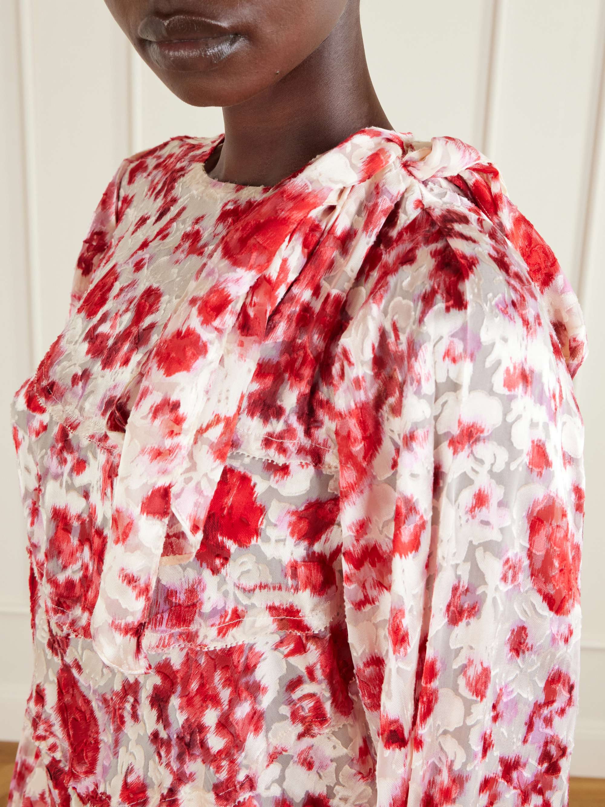 ISABEL MARANT Firma floral-print chiffon blouse | NET-A-PORTER