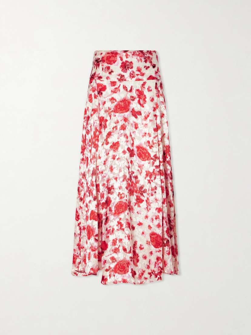 Isabel Marant Hilza Floral-print Chiffon Midi Skirt | Thumbnail 6
