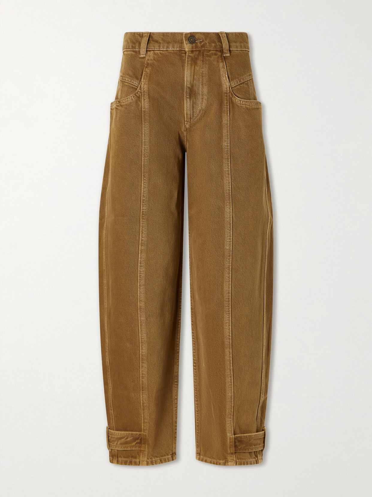 Isabel Marant Leja Tapered Jeans In Silver