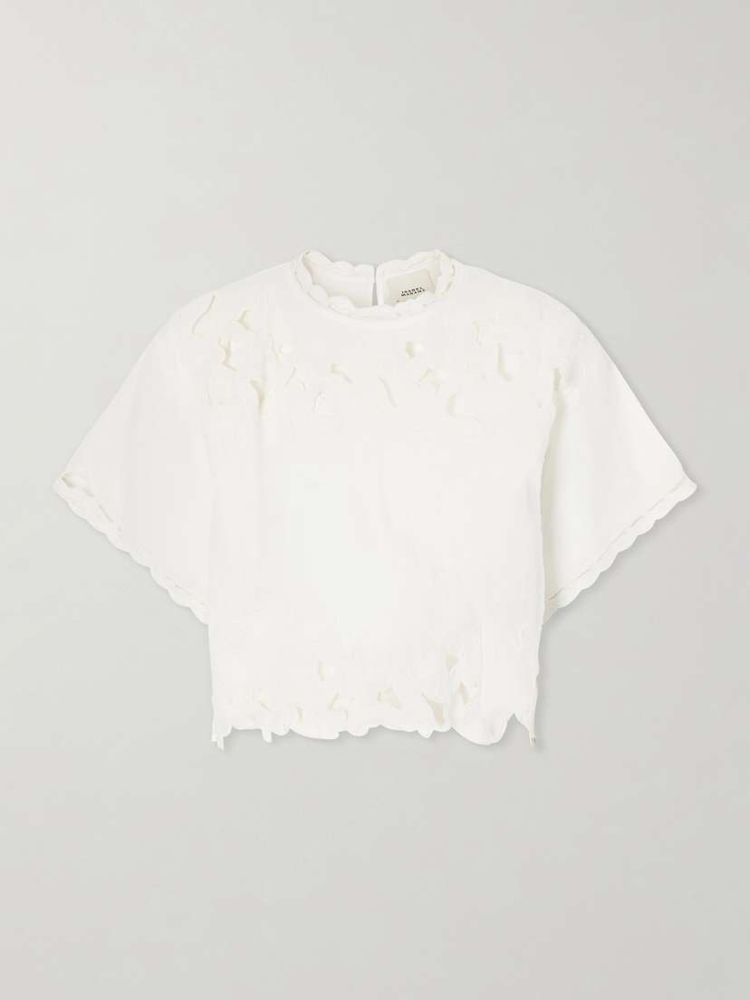 Isabel Marant Relda Cut-out Ramie Blouse | Thumbnail 6 Isabel Marant Relda Cut-out Ramie Blouse | Thumbnail 6