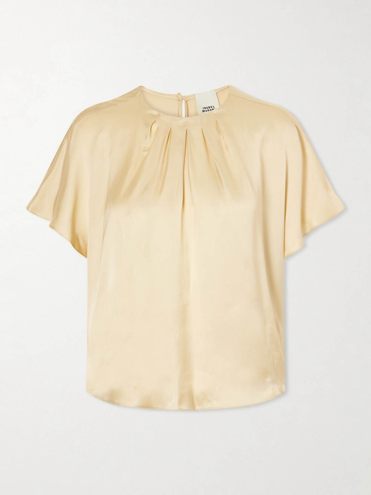 Isabel Marant Sakine Satin Blouse In Neutral