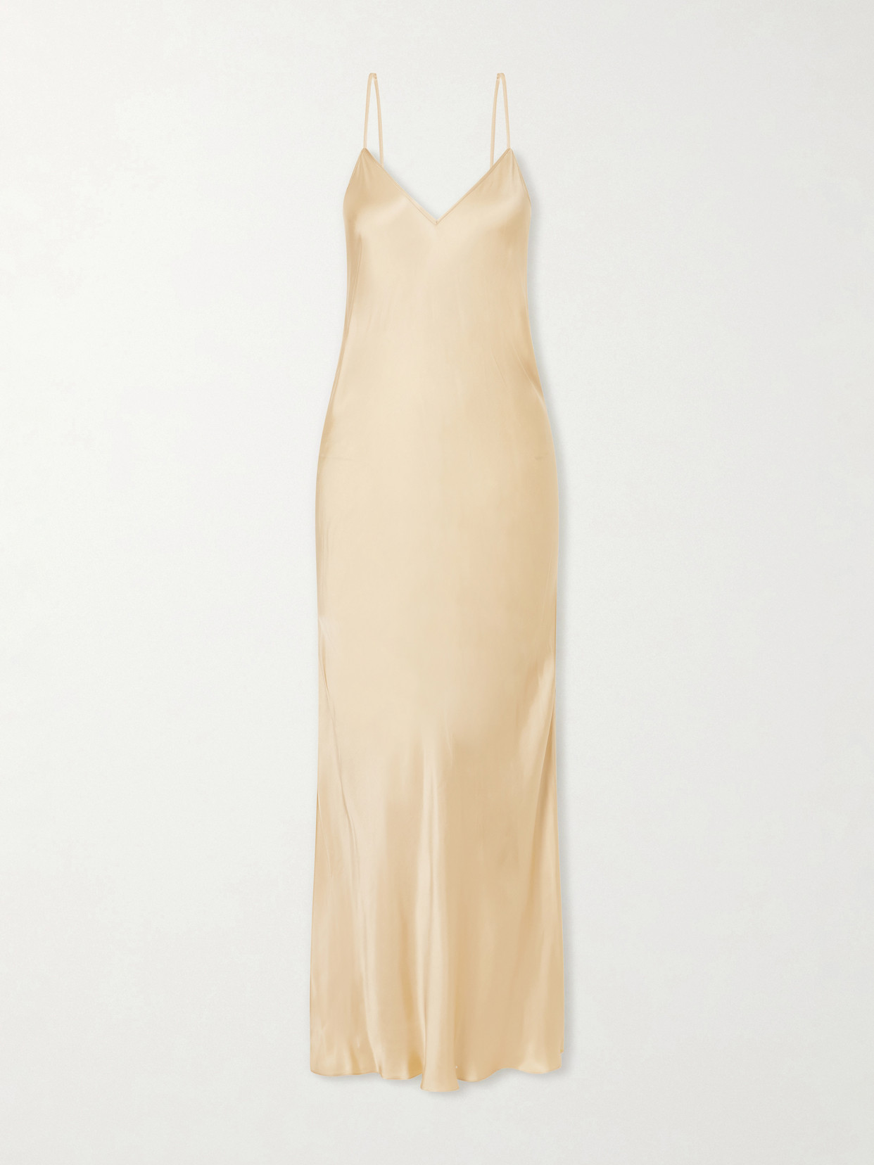 ISABEL MARANT - Nevana Satin Maxi Dress - Neutrals