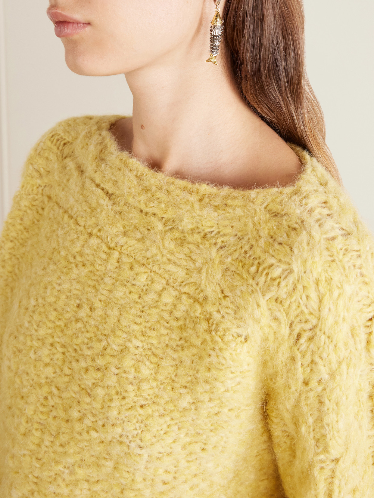 Ponara Wool-Blend Bouclé Sweater