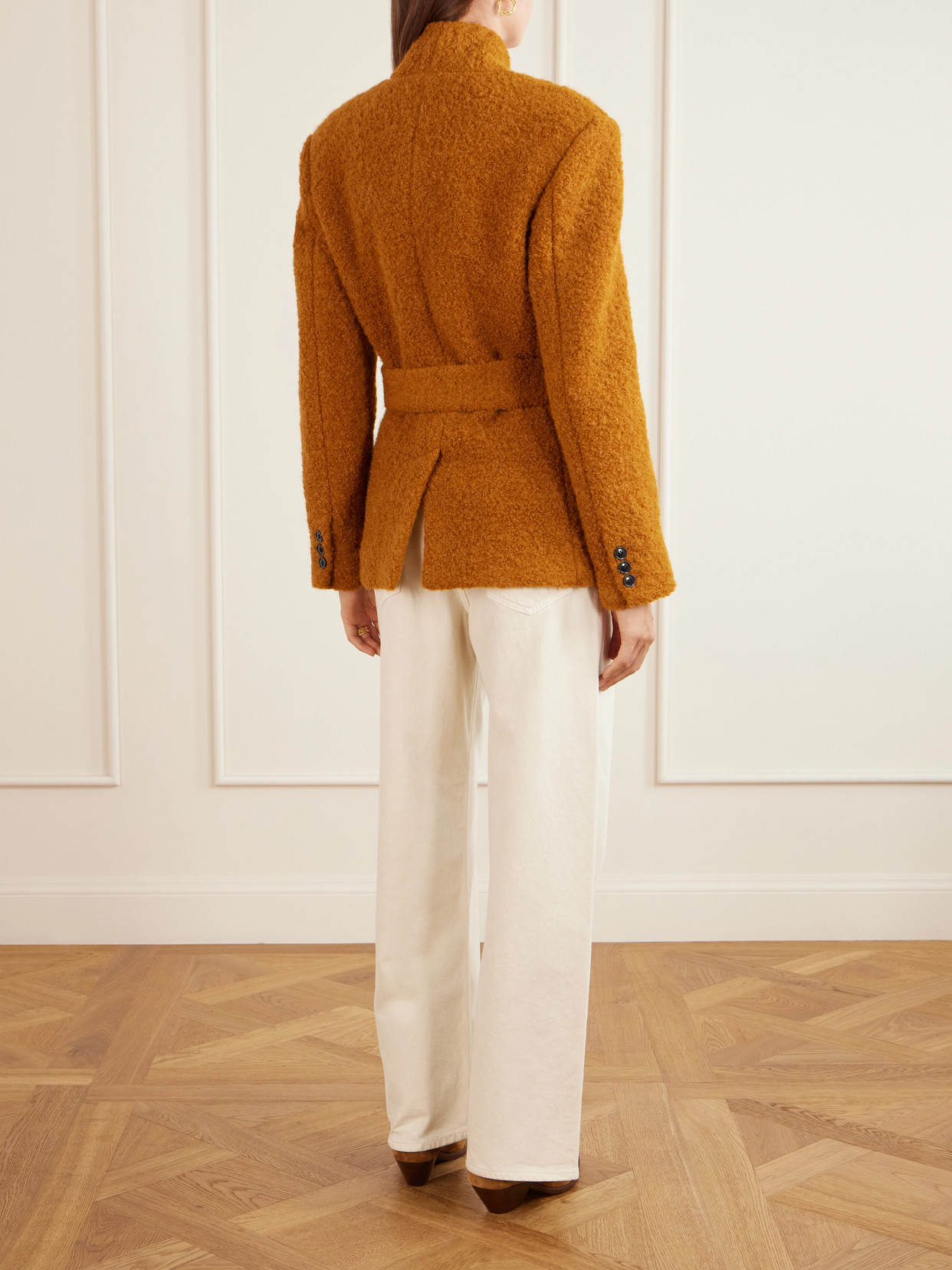 Isabel Marant Syndra Wool Jacket In Brown