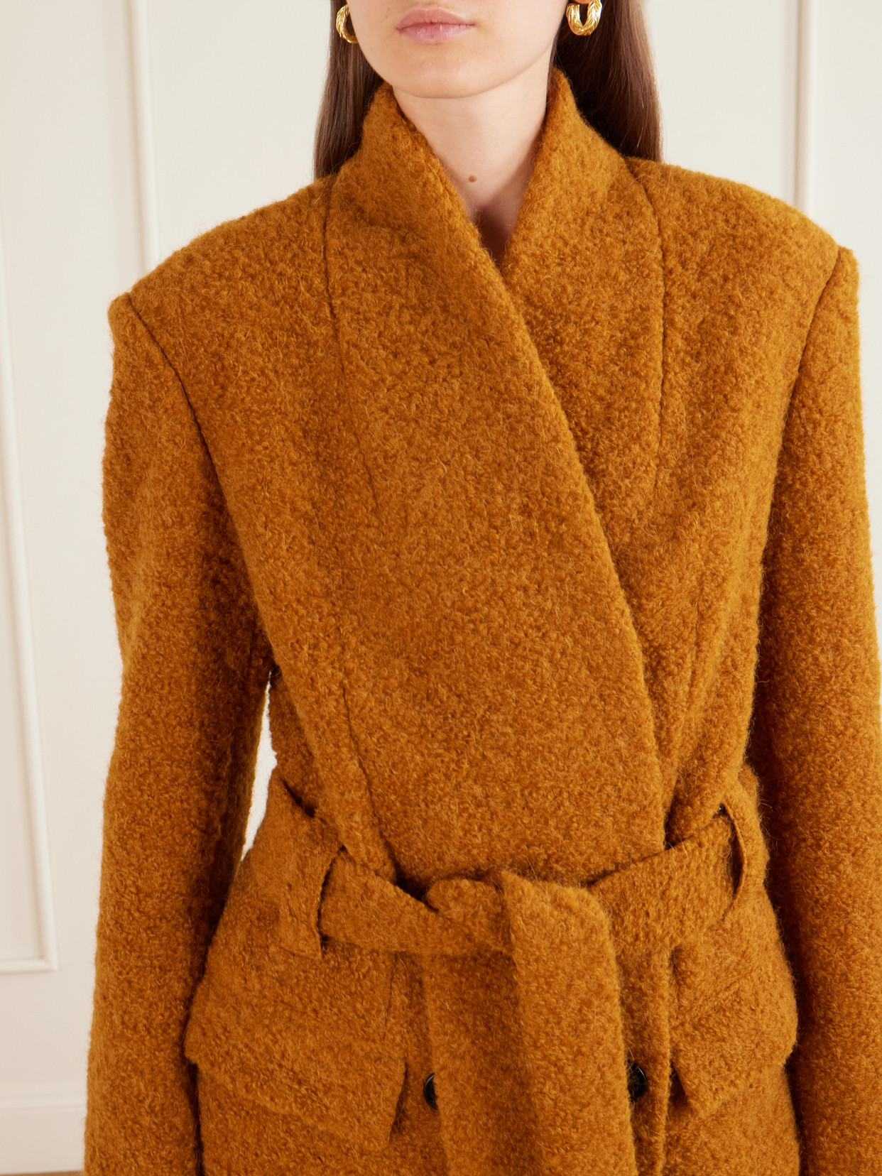 Isabel Marant Syndra Wool Jacket In Brown