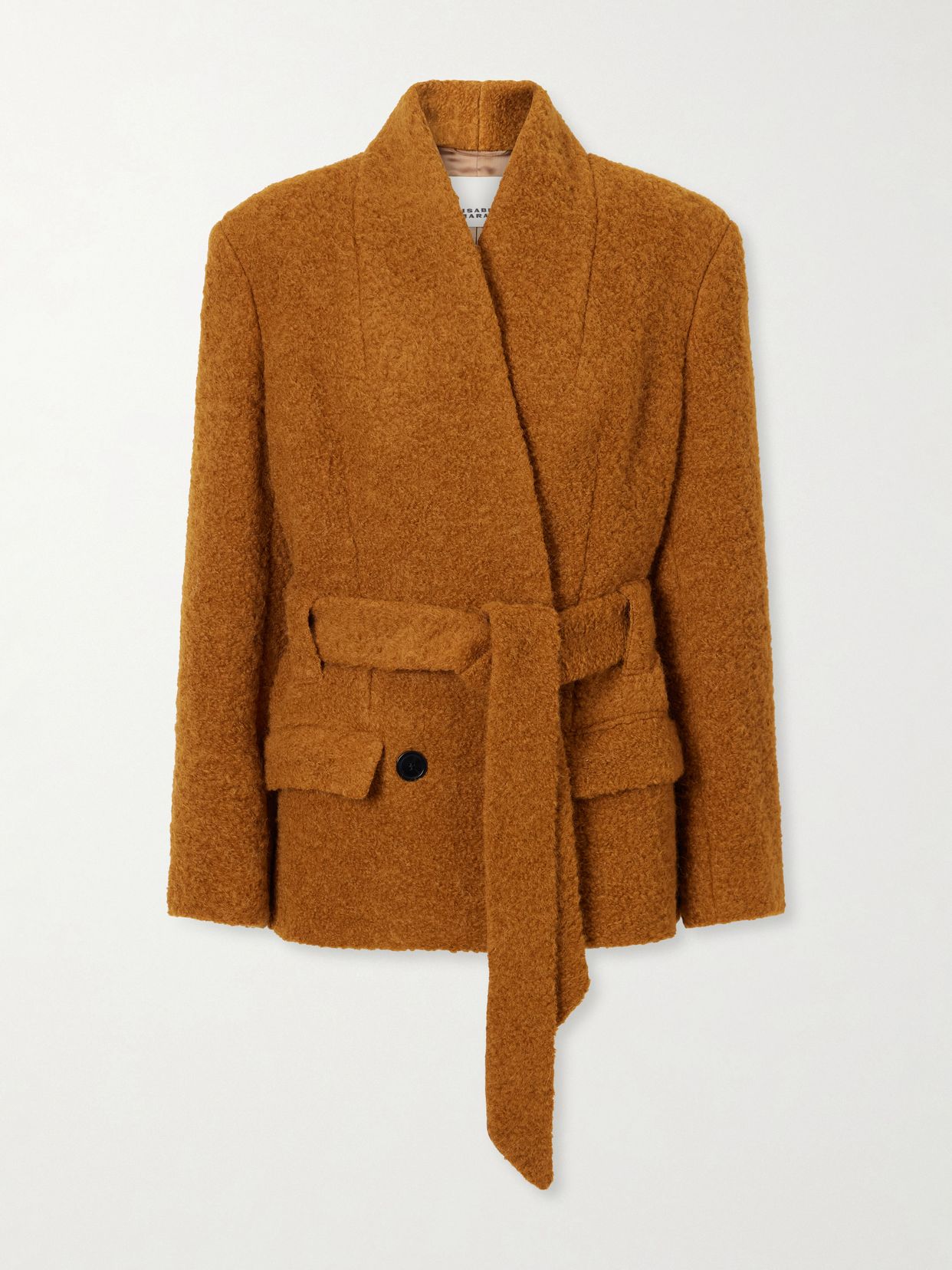 Syndra belted bouclé jacket
