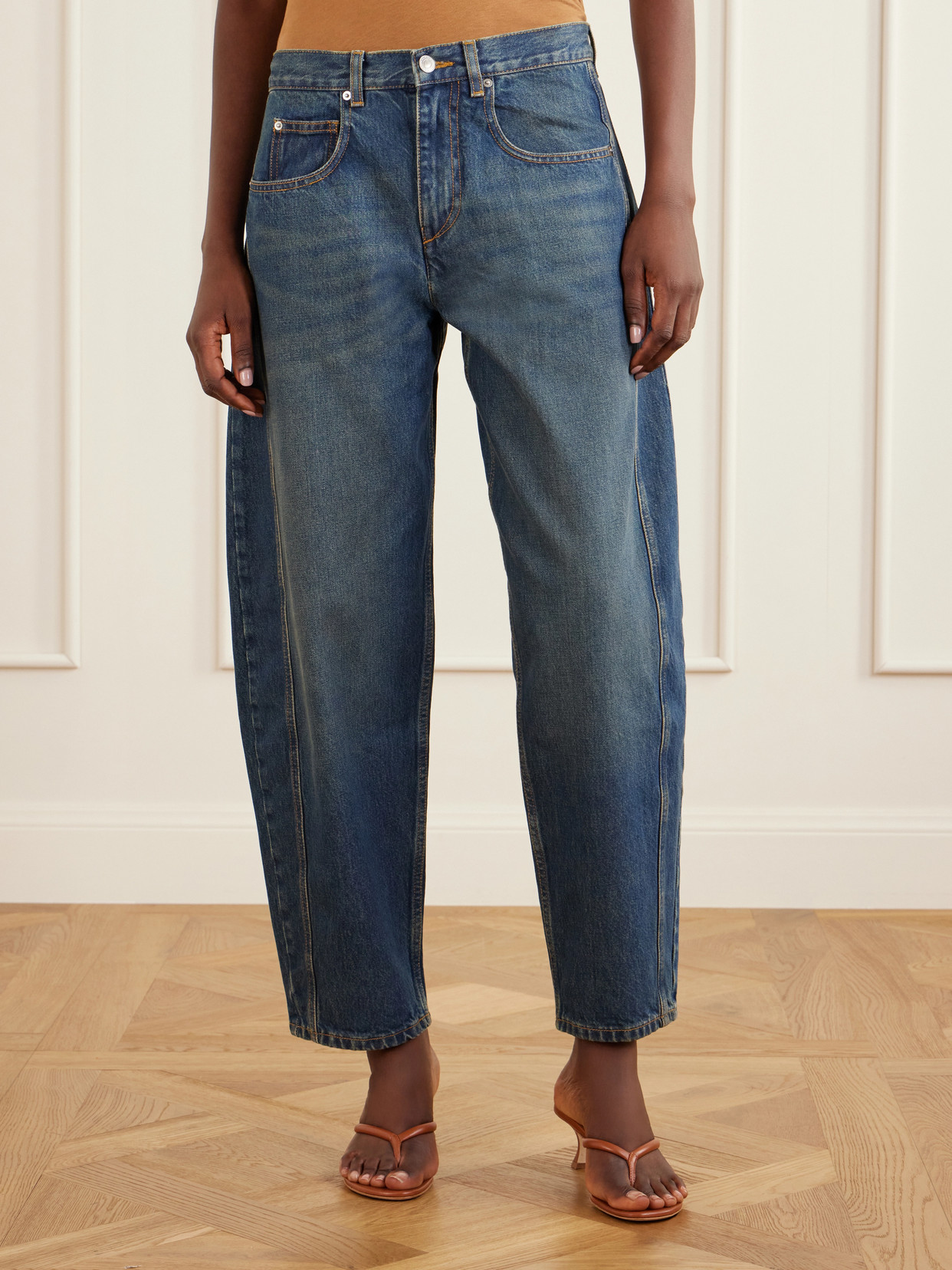Oriane Mid-Waist Boyfriend Jeans