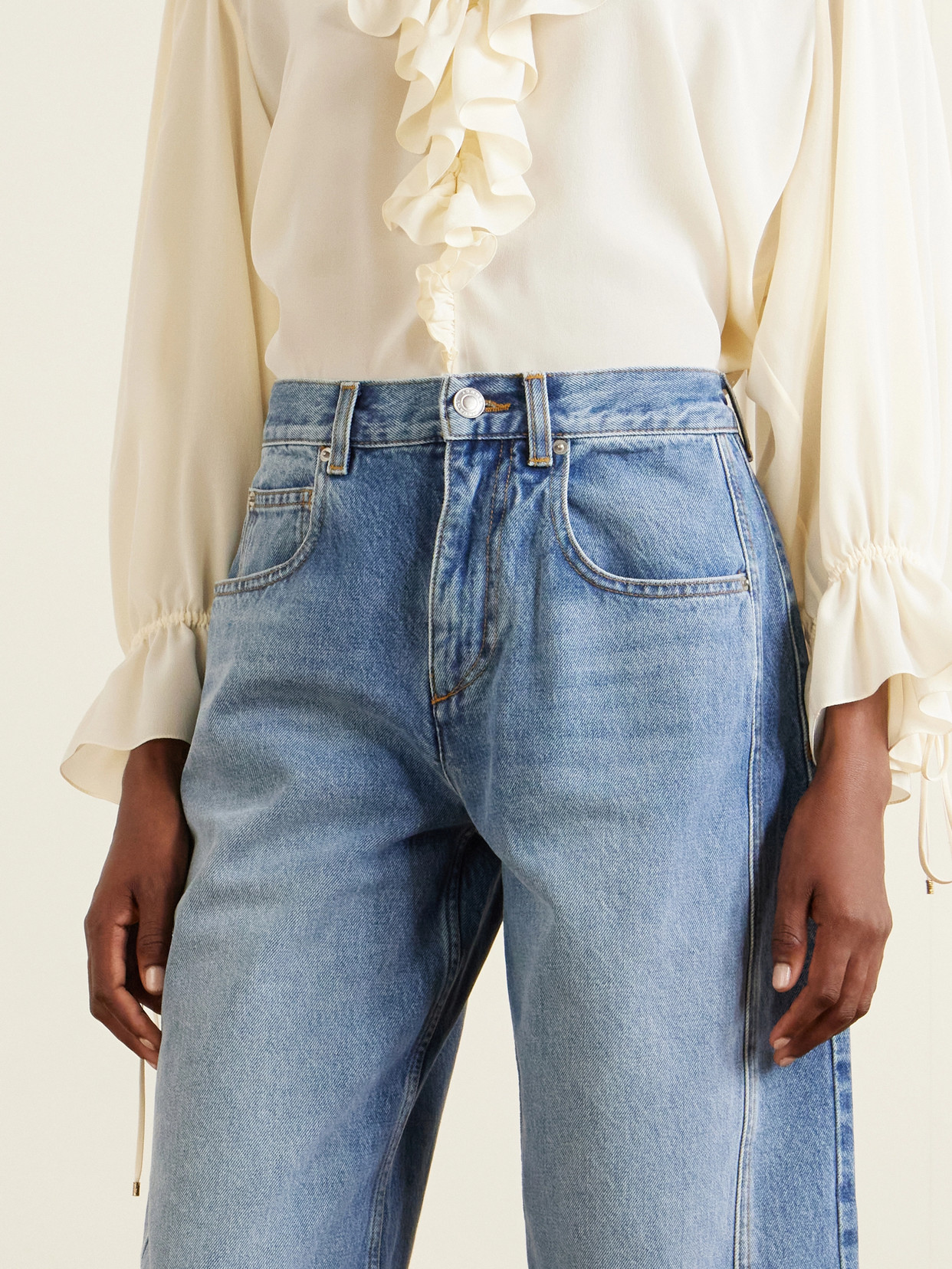Oriane Mid-Waist Boyfriend Jeans