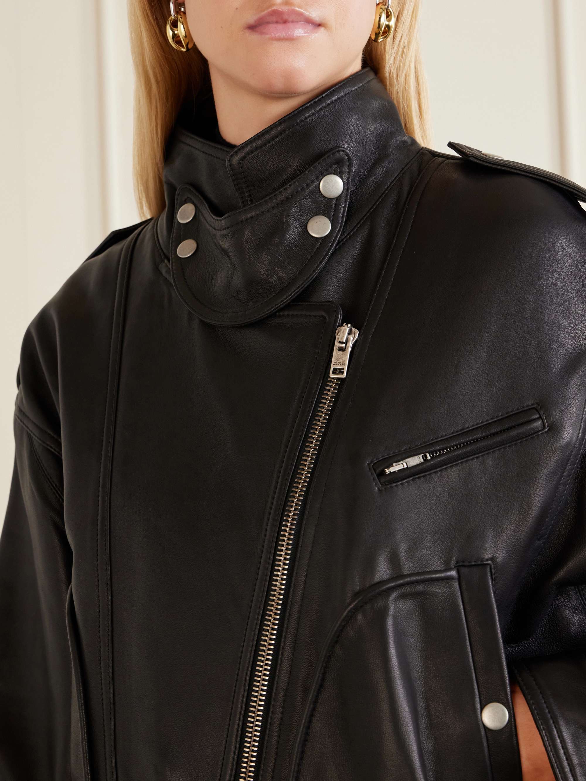 ISABEL MARANT Farza leather jacket | NET-A-PORTER