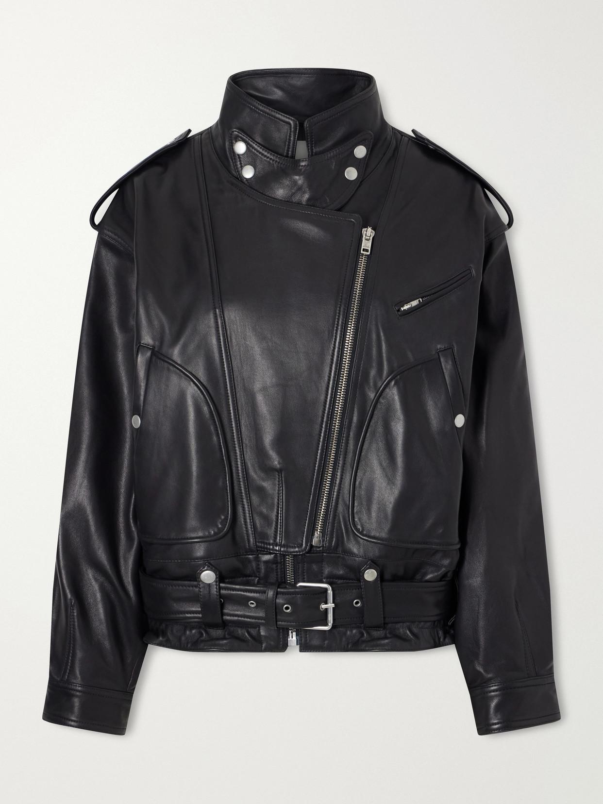 ISABEL MARANT - Farza Leather Jacket - Black