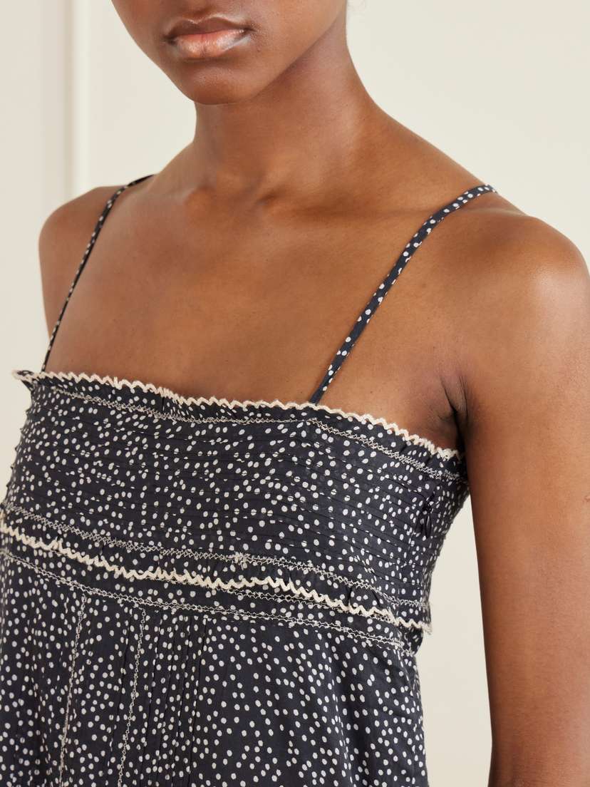Marant Étoile Demy Printed Cotton Midi Dress | Thumbnail 4