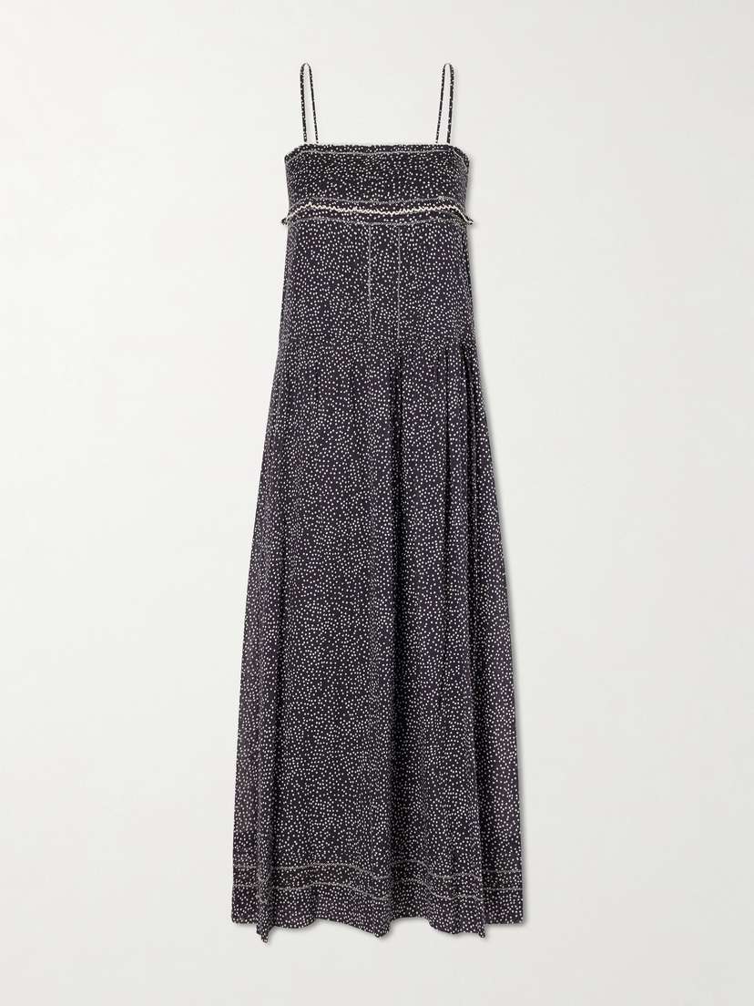 Marant Étoile Demy Printed Cotton Midi Dress