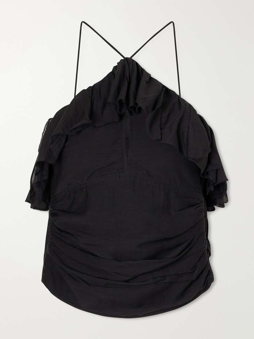 Marant Étoile Djimia Ruffled Cotton-blend Tank