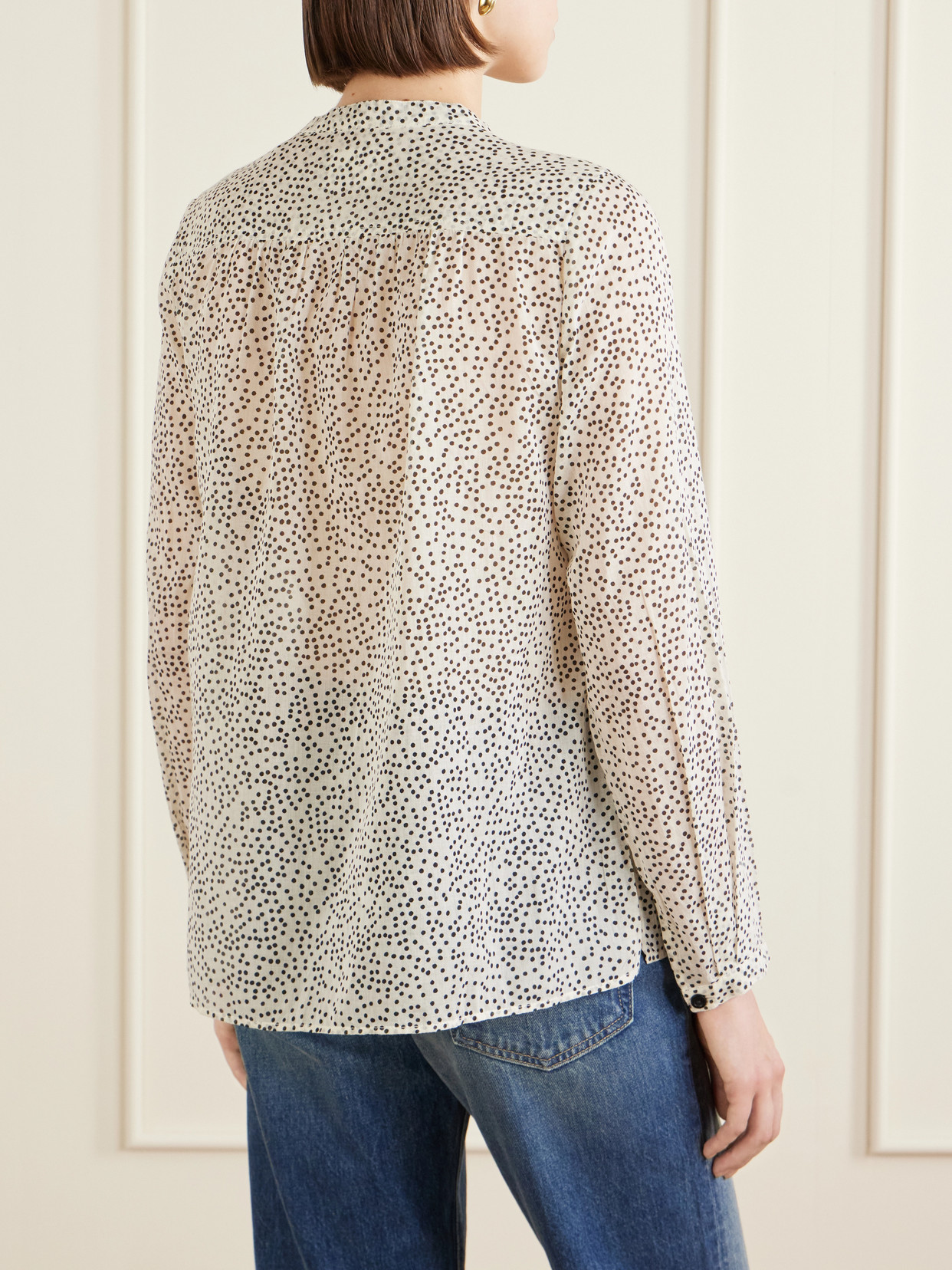 Marant Étoile - Maria Polka-Dot Organic Cotton-Voile Blouse