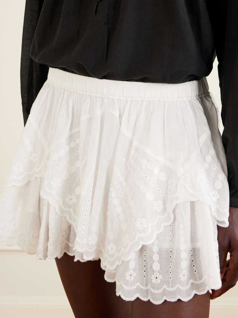 Marant Étoile Layle Broderie Anglaise Cotton Shorts | Thumbnail 5 Marant Étoile Layle Broderie Anglaise Cotton Shorts | Thumbnail 5