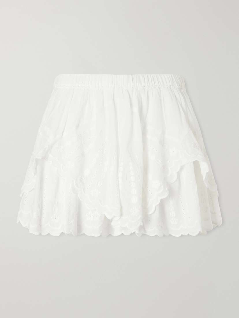 Layle Broderie Anglaise Cotton Shorts