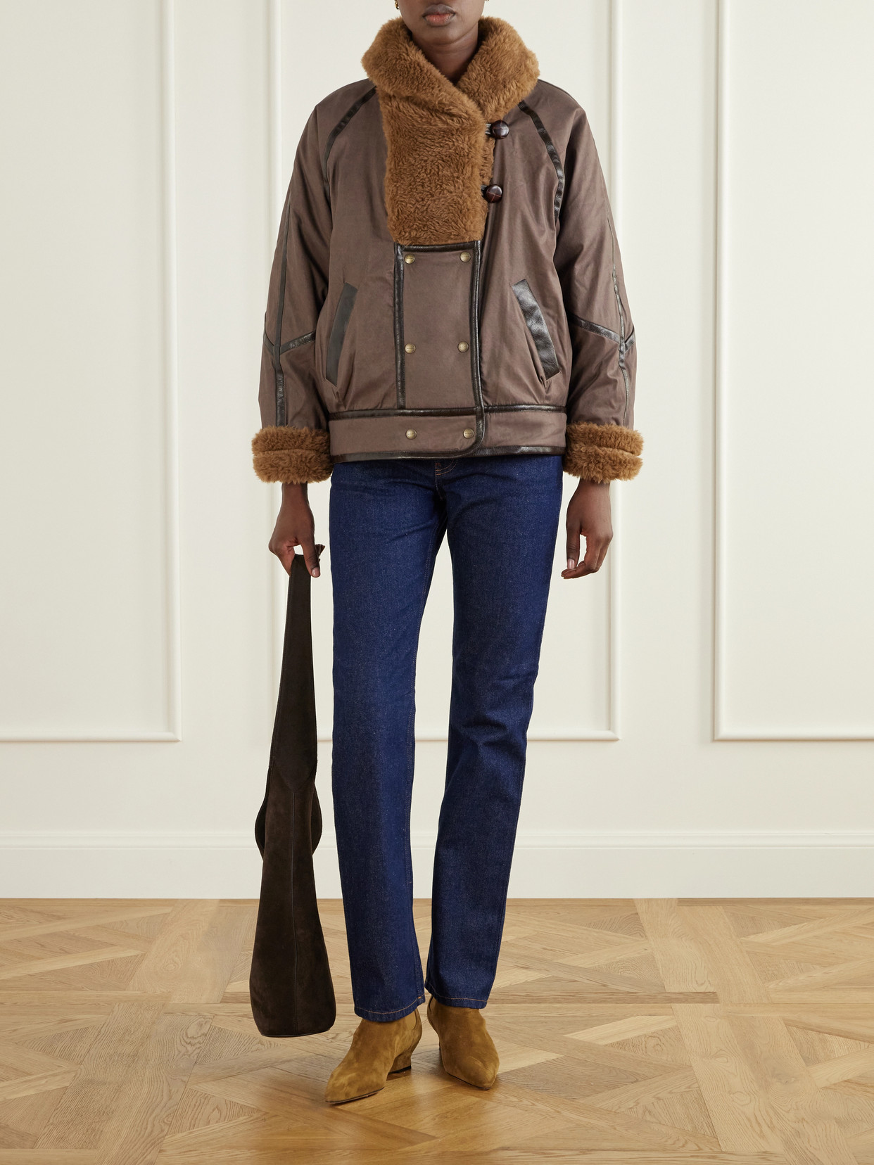 Marant Étoile - Olinka Plush-Trimmed Coat