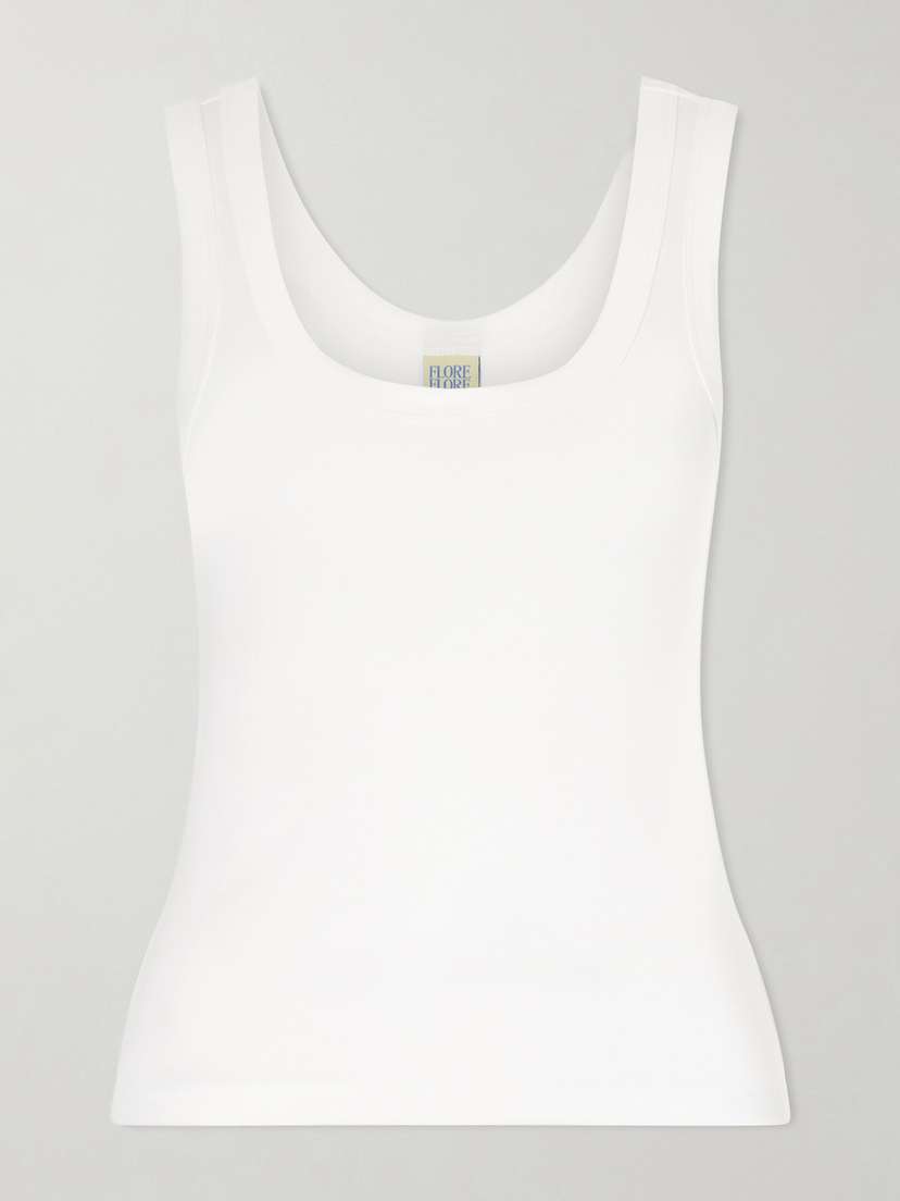 FLORE FLORE Hillie Organic Cotton-jersey Tank Top