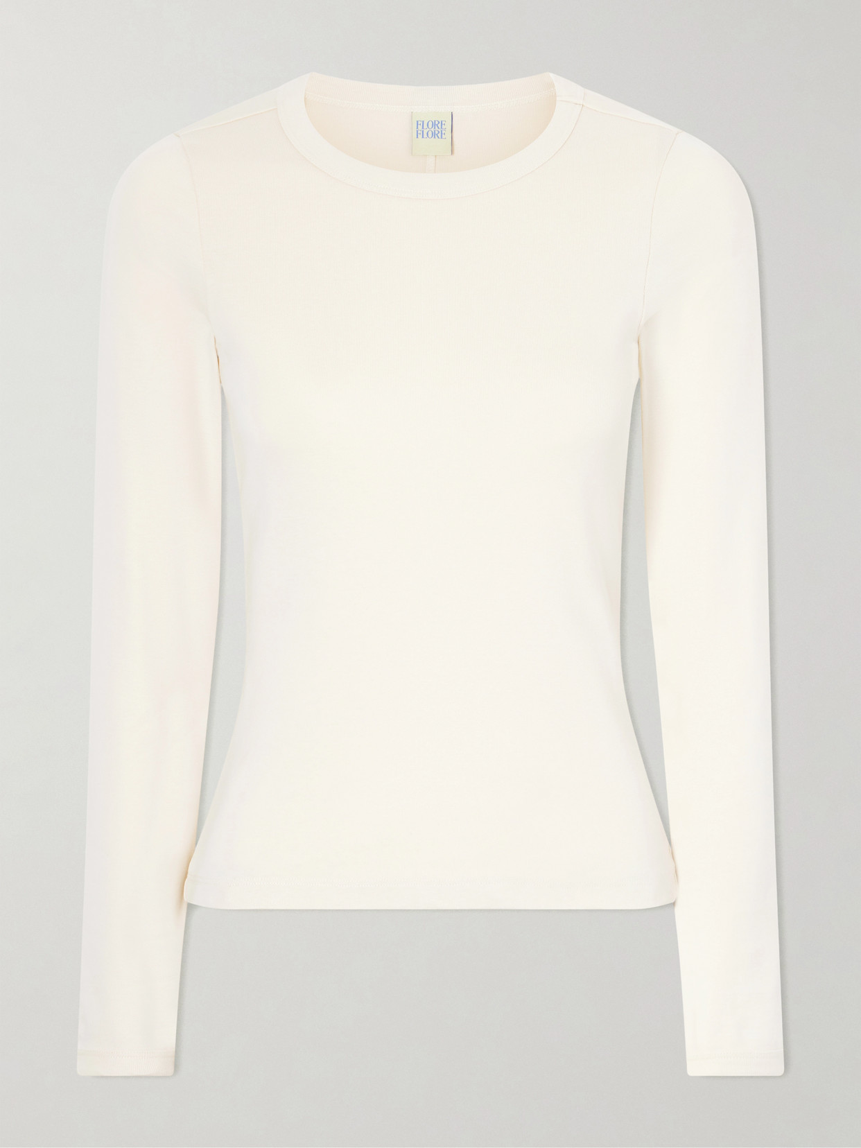 Flore Flore Max Organic Cotton-jersey T-shirt In Neutral