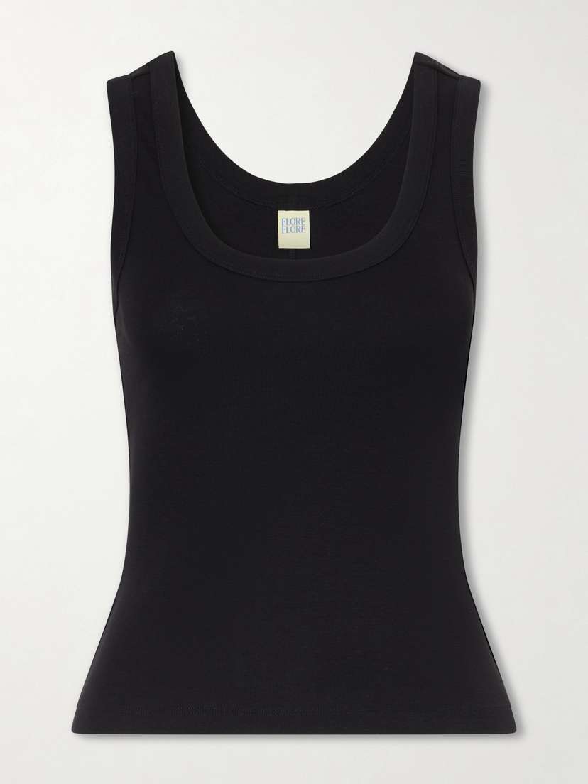 FLORE FLORE Hillie Organic Cotton-jersey Tank Top