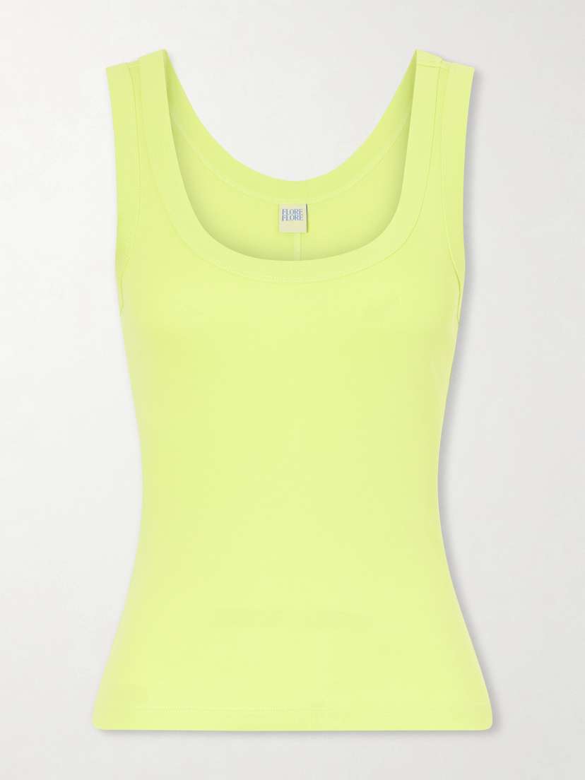 FLORE FLORE Hillie Organic Cotton-jersey Tank Top