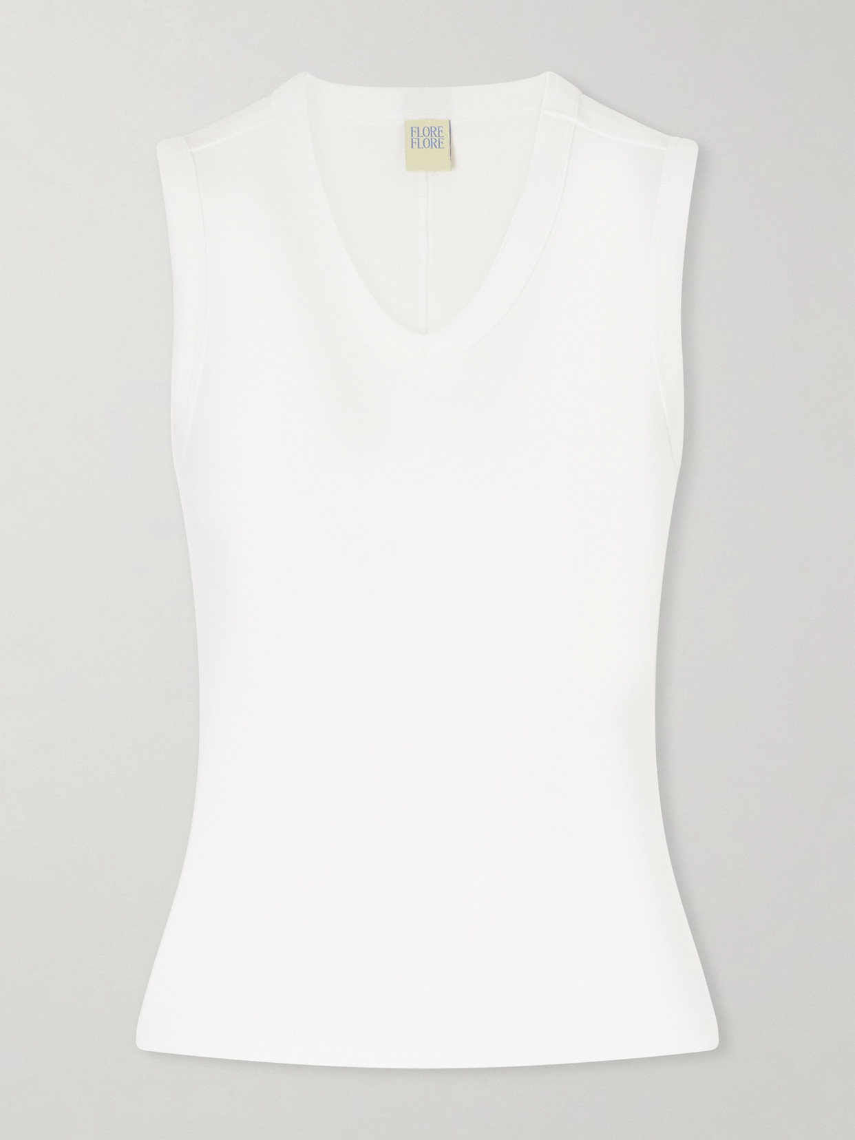 Flore Flore Jill Organic Cotton-jersey Tank In White