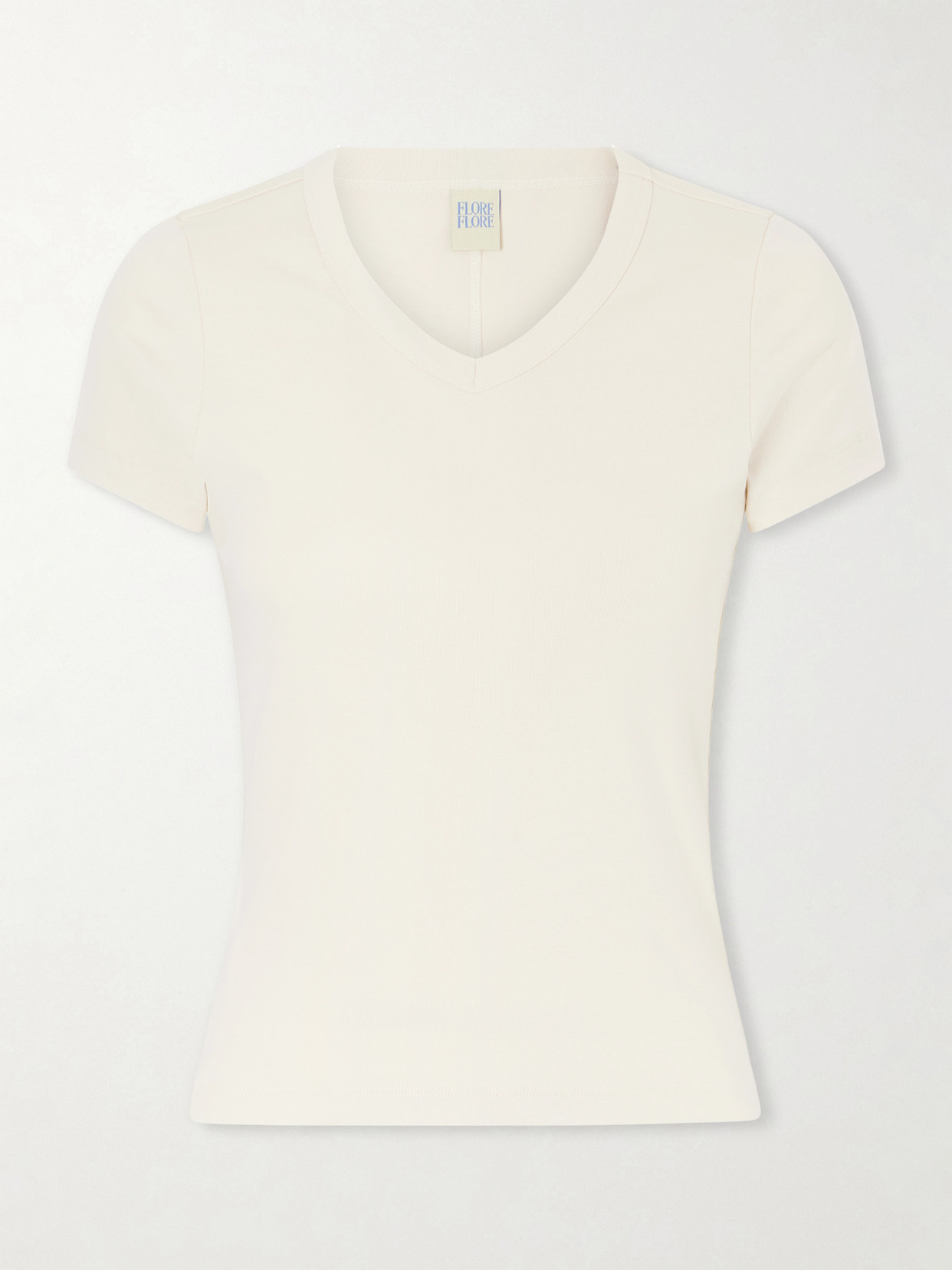 Flore Flore Jill Baby Tee Organic Cotton-jersey T-shirt In Neutral