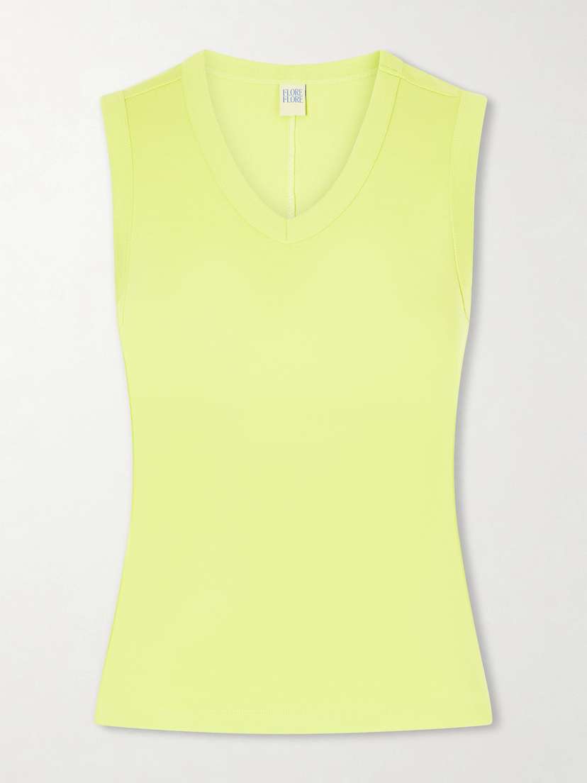 FLORE FLORE Jill Organic Cotton-jersey Tank Top