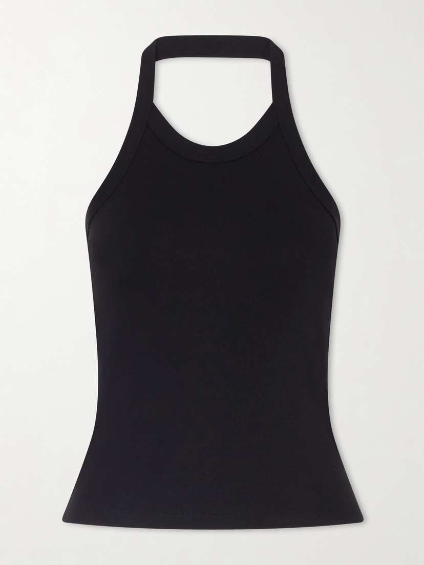 FLORE FLORE Angie Organic Cotton-jersey Halterneck Tank