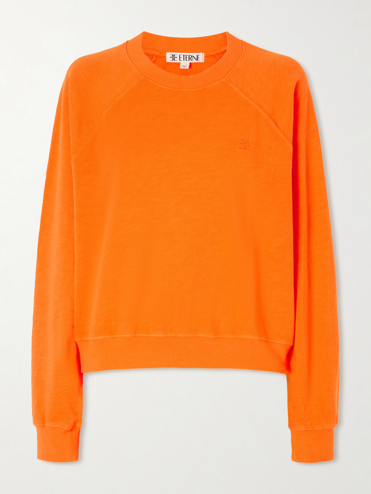 Éterne Sonny Embroidered Cotton-jersey Sweatshirt In Red
