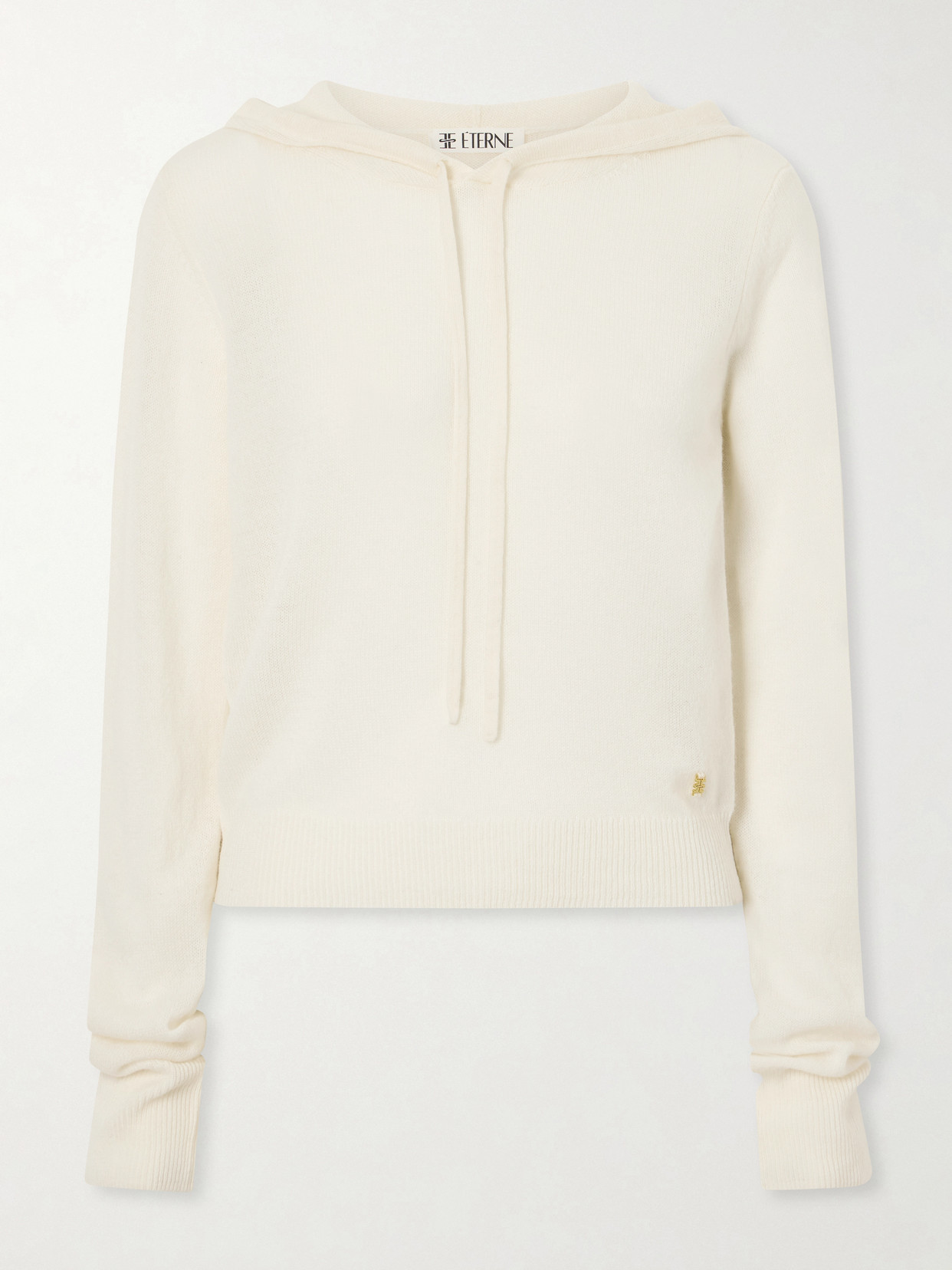Éterne Embellished Cashmere Hoodie In Neutral
