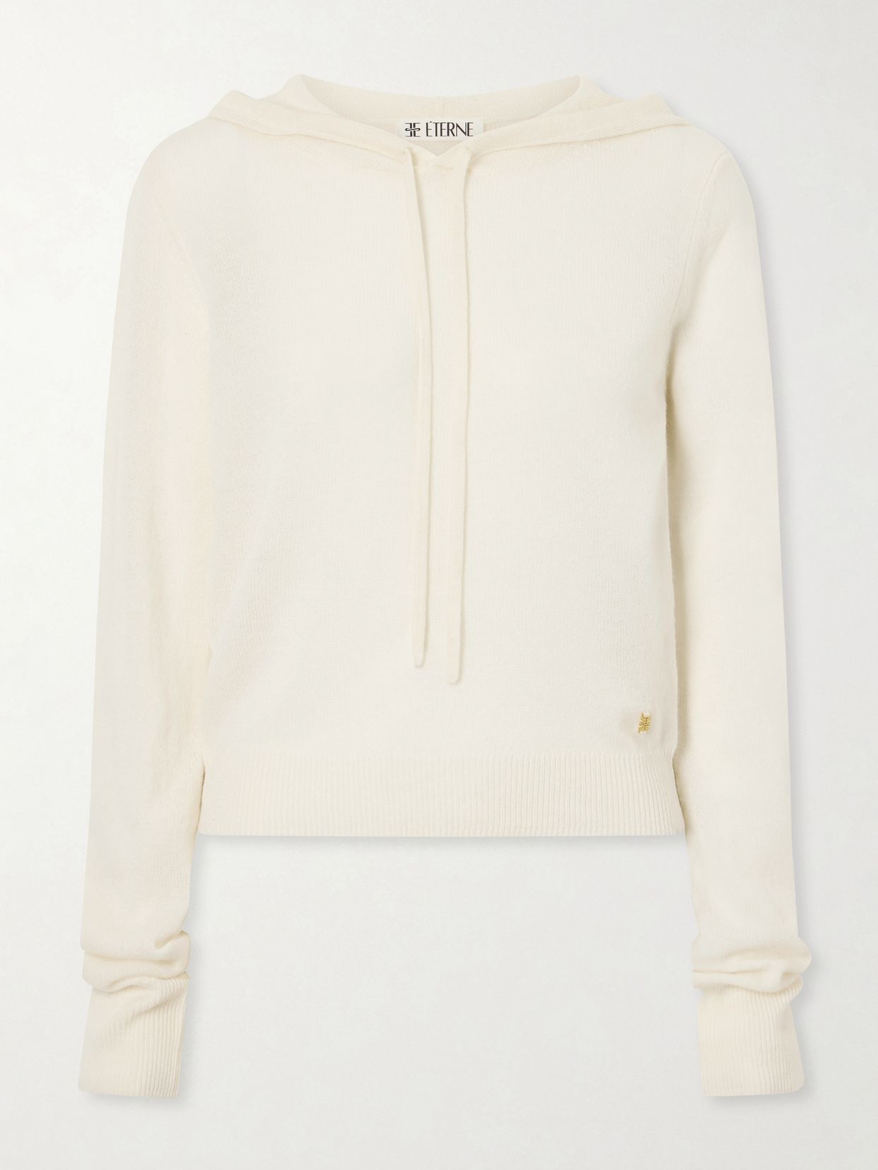 Embellished cashmere hoodie