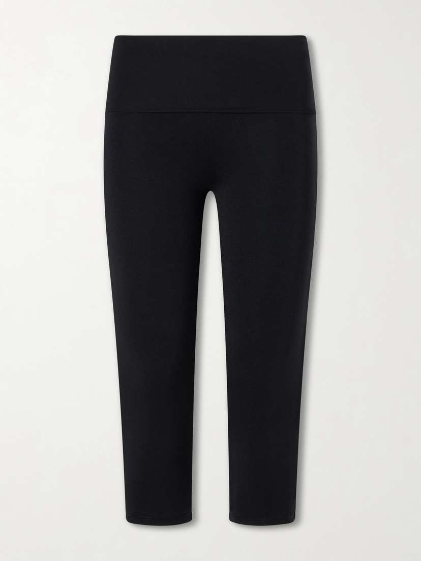 ÉTERNE Stretch-modal Capri Leggings