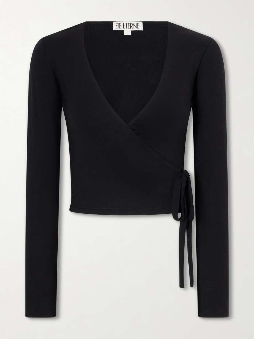 ÉTERNE Wrap Jersey T-shirt | Thumbnail 5 ÉTERNE Wrap Jersey T-shirt | Thumbnail 5