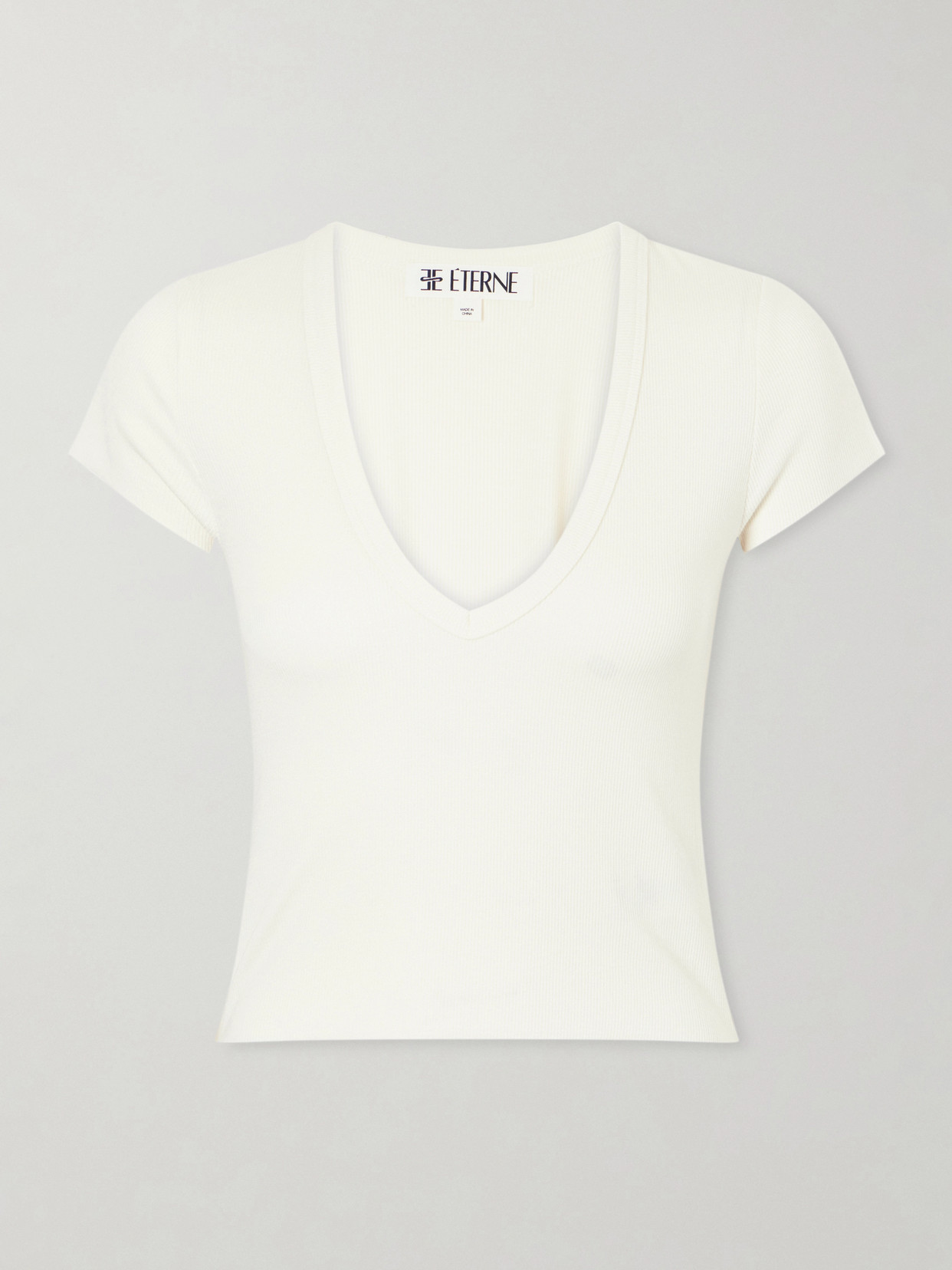 Éterne Ribbed Jersey T-shirt In Pattern