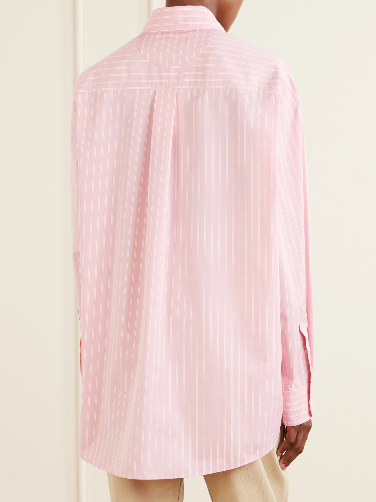 Striped Cotton-Blend Shirt