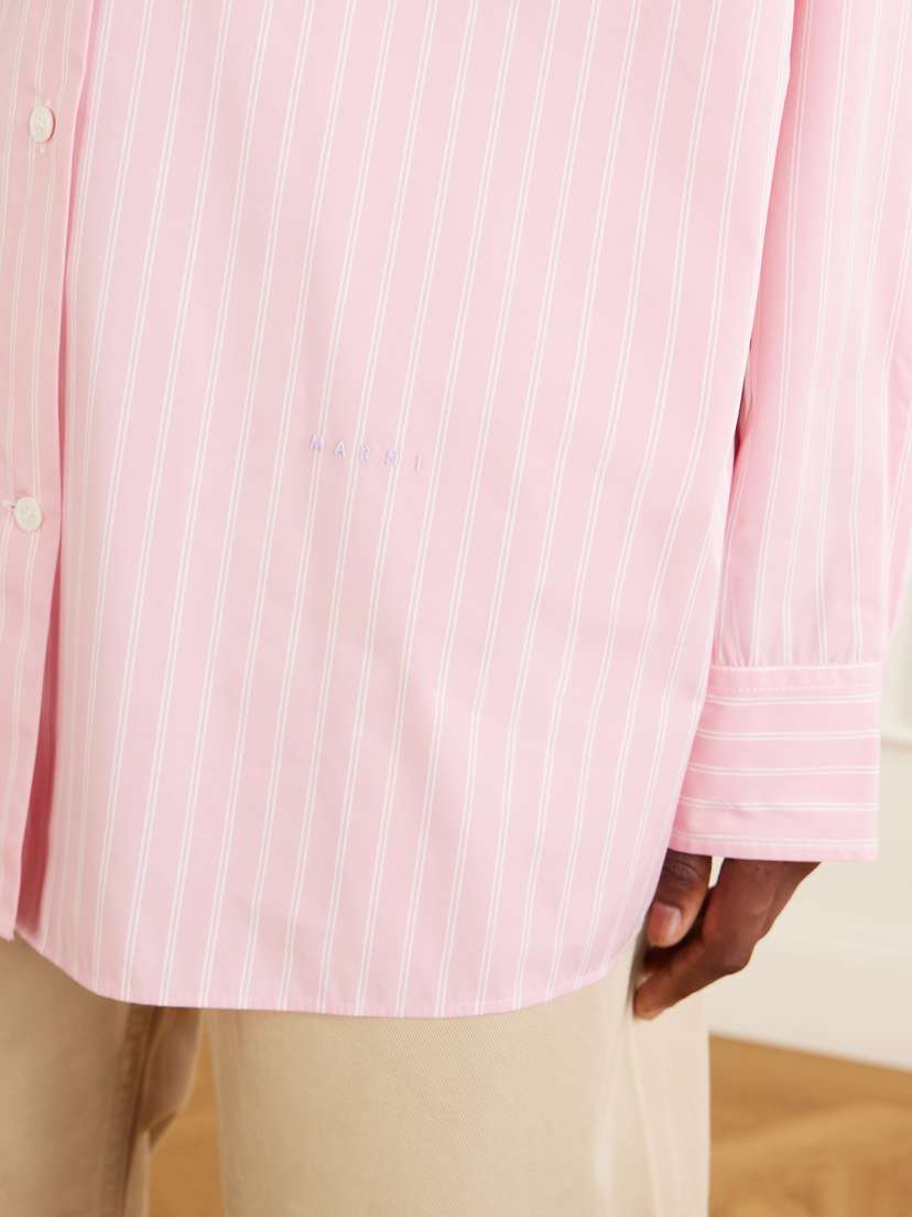 Marni Striped Cotton-blend Shirt | Thumbnail 4 Marni Striped Cotton-blend Shirt | Thumbnail 4