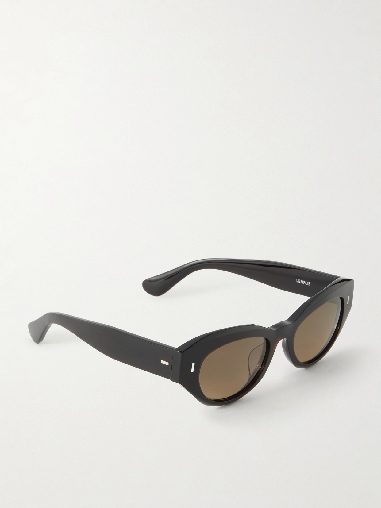 Oliver Peoples Lerrue Oval Sunglasses In Black