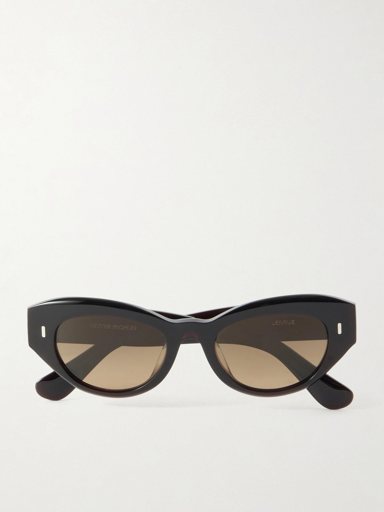 Oliver Peoples Lerrue Oval Sunglasses In Black