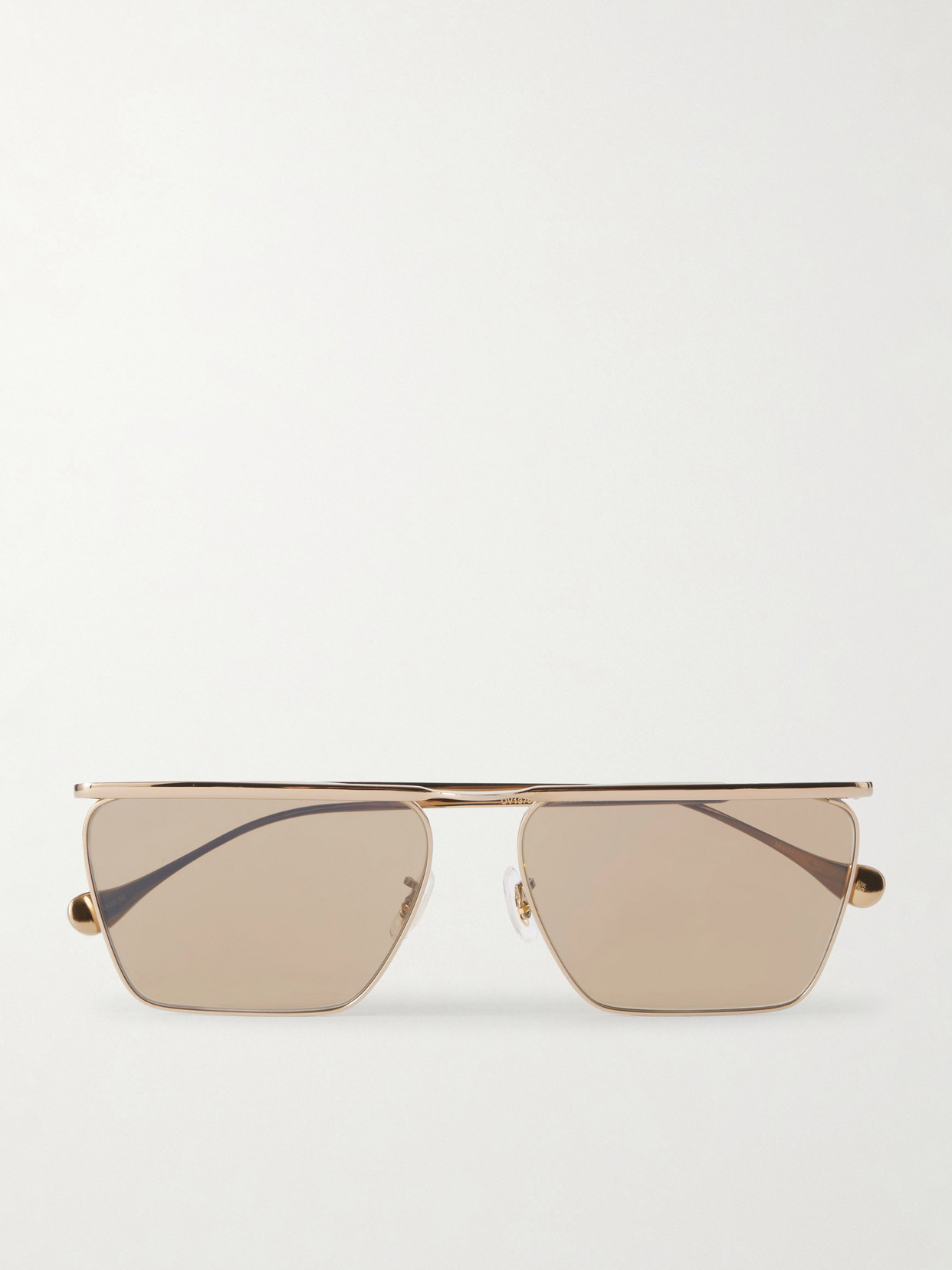 Oliver Peoples + Jil Sander Aviator-style Gold-toned Sunglasses