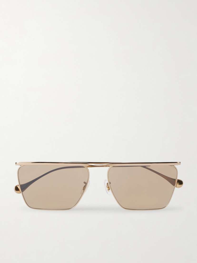 Oliver Peoples + Jil Sander Aviator-style Gold-toned Sunglasses