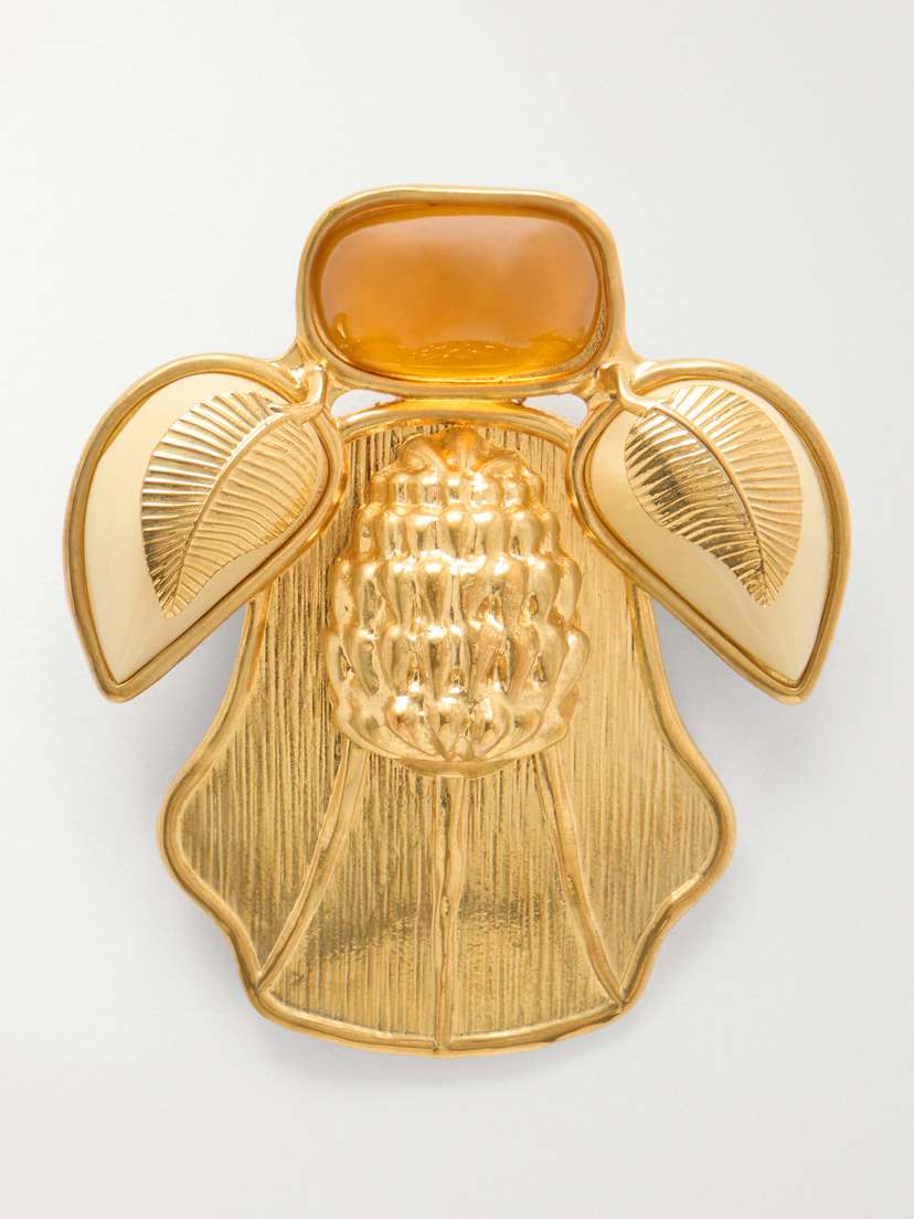 Sonia Petroff Bee Gold-plated Brooch