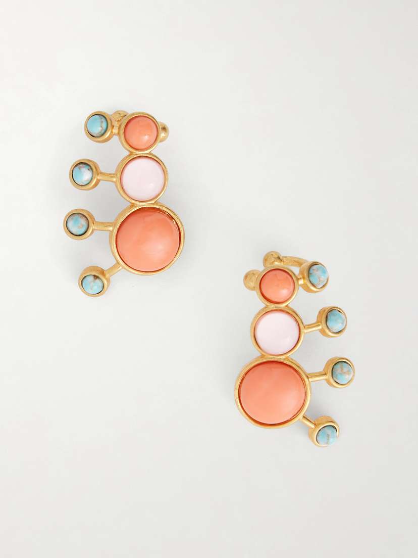 Sonia Petroff Zinnia Embellished Earrings | Thumbnail 4