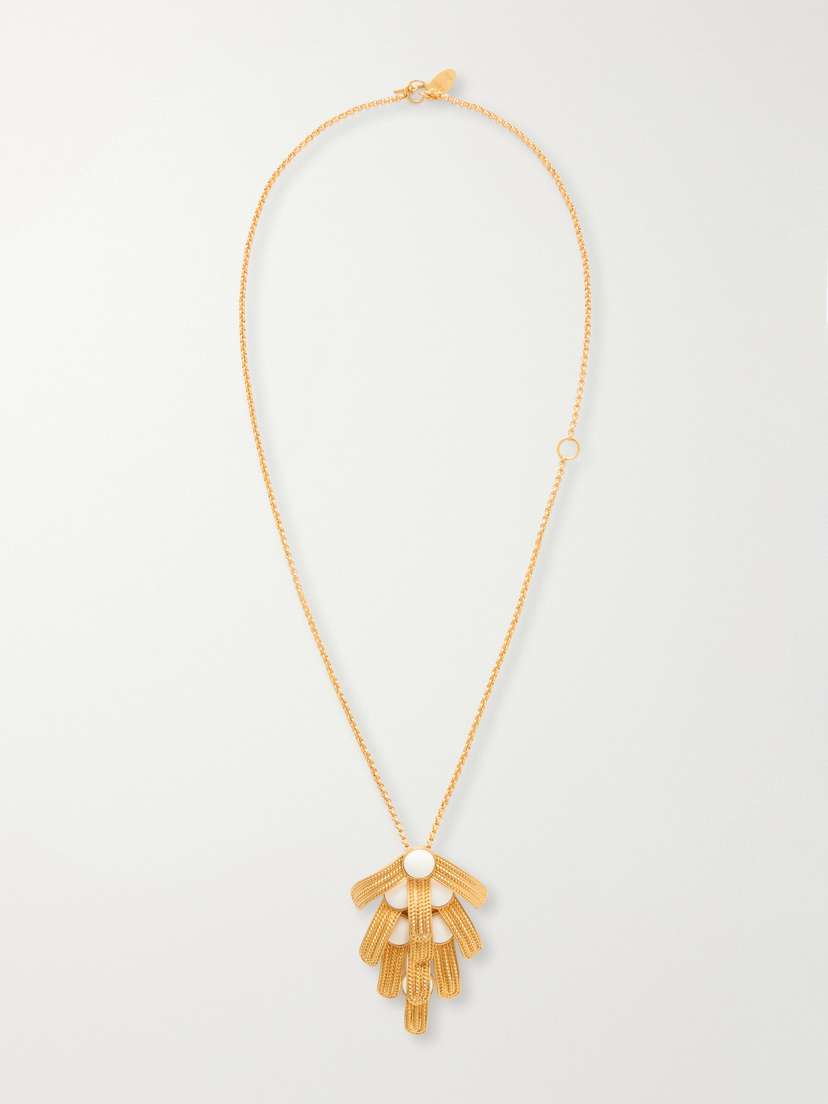 Sonia Petroff Orofina Gold-plated And Resin Necklace