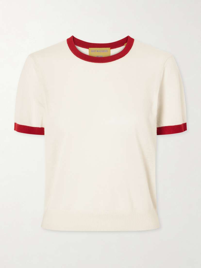 Guest In Residence Airy Ringer Cashmere T-shirt | Thumbnail 6 Guest In Residence Airy Ringer Cashmere T-shirt | Thumbnail 6