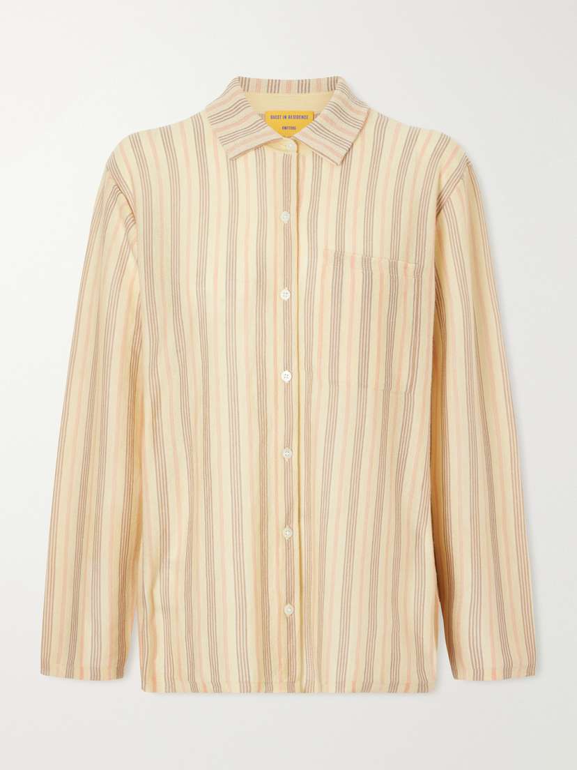 Guest In Residence Showtime Striped Cashmere Shirt | Thumbnail 6 Guest In Residence Showtime Striped Cashmere Shirt | Thumbnail 6