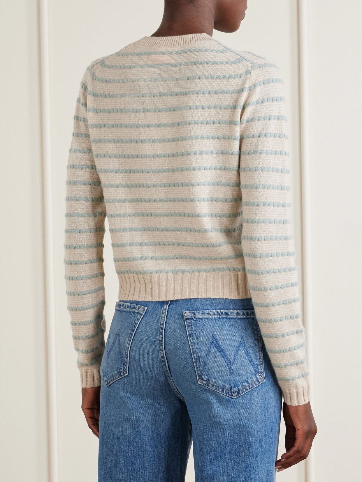 Pebble Stripe Cashmere Sweater