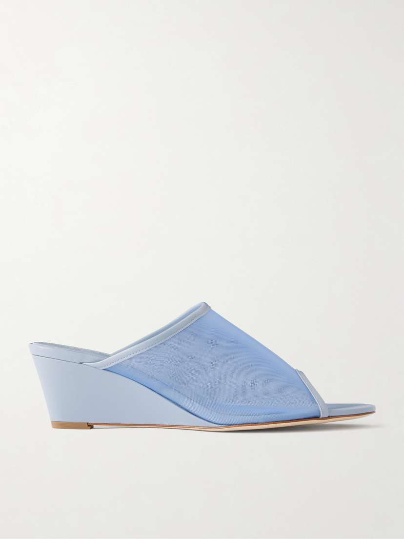 aeyde Suzanne Leather-trimmed Mesh Sandals | Thumbnail 6 aeyde Suzanne Leather-trimmed Mesh Sandals | Thumbnail 6