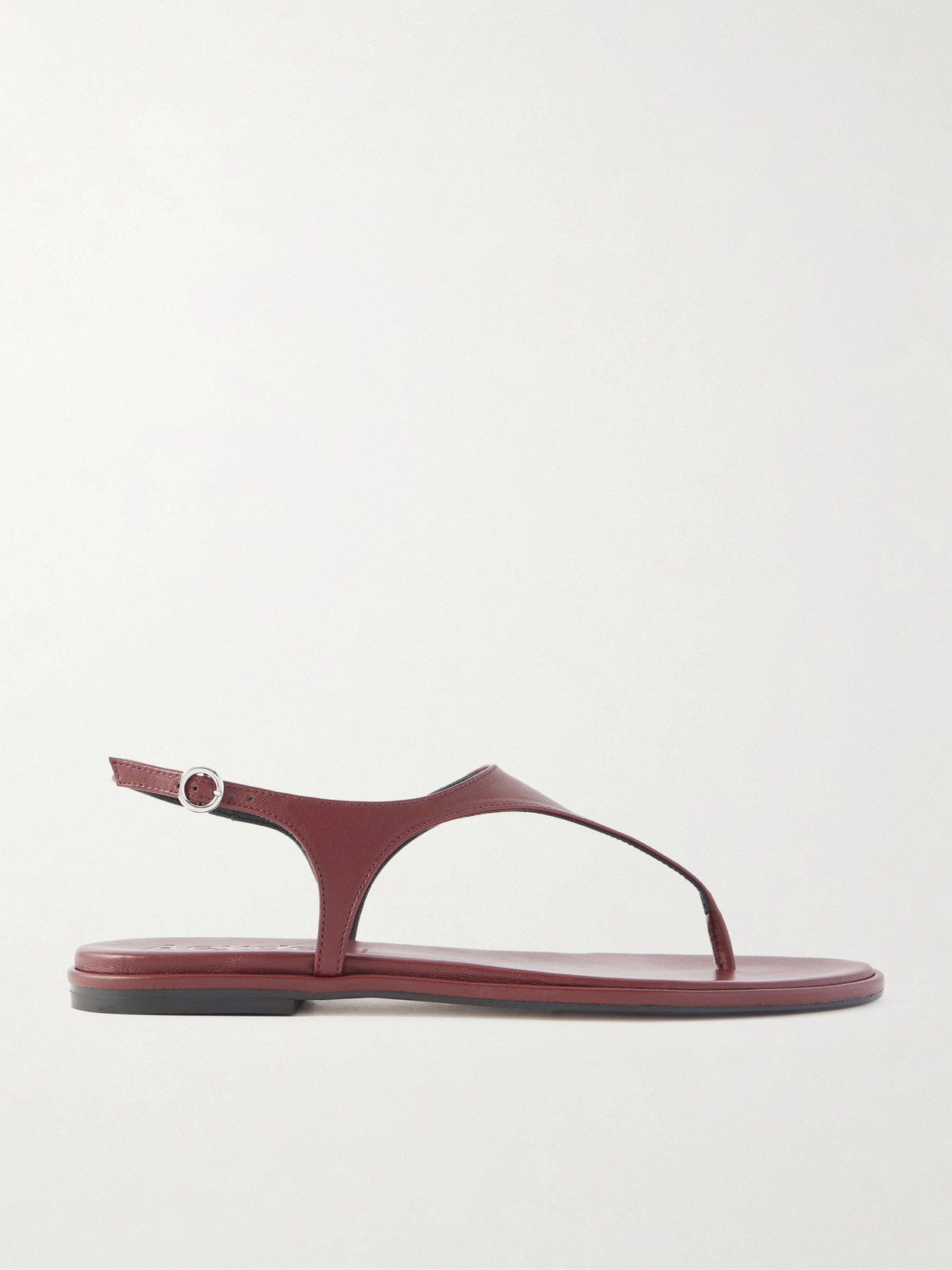 Aeyde Raine Leather Flat Sandals In Multi