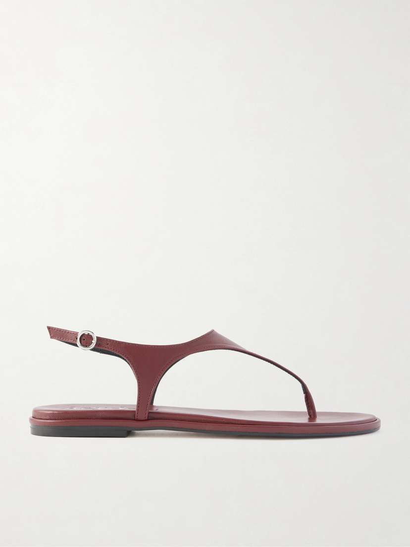 aeyde Raine Leather Flat Sandals